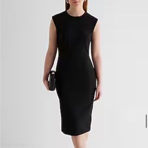 Express Black Midi Dress